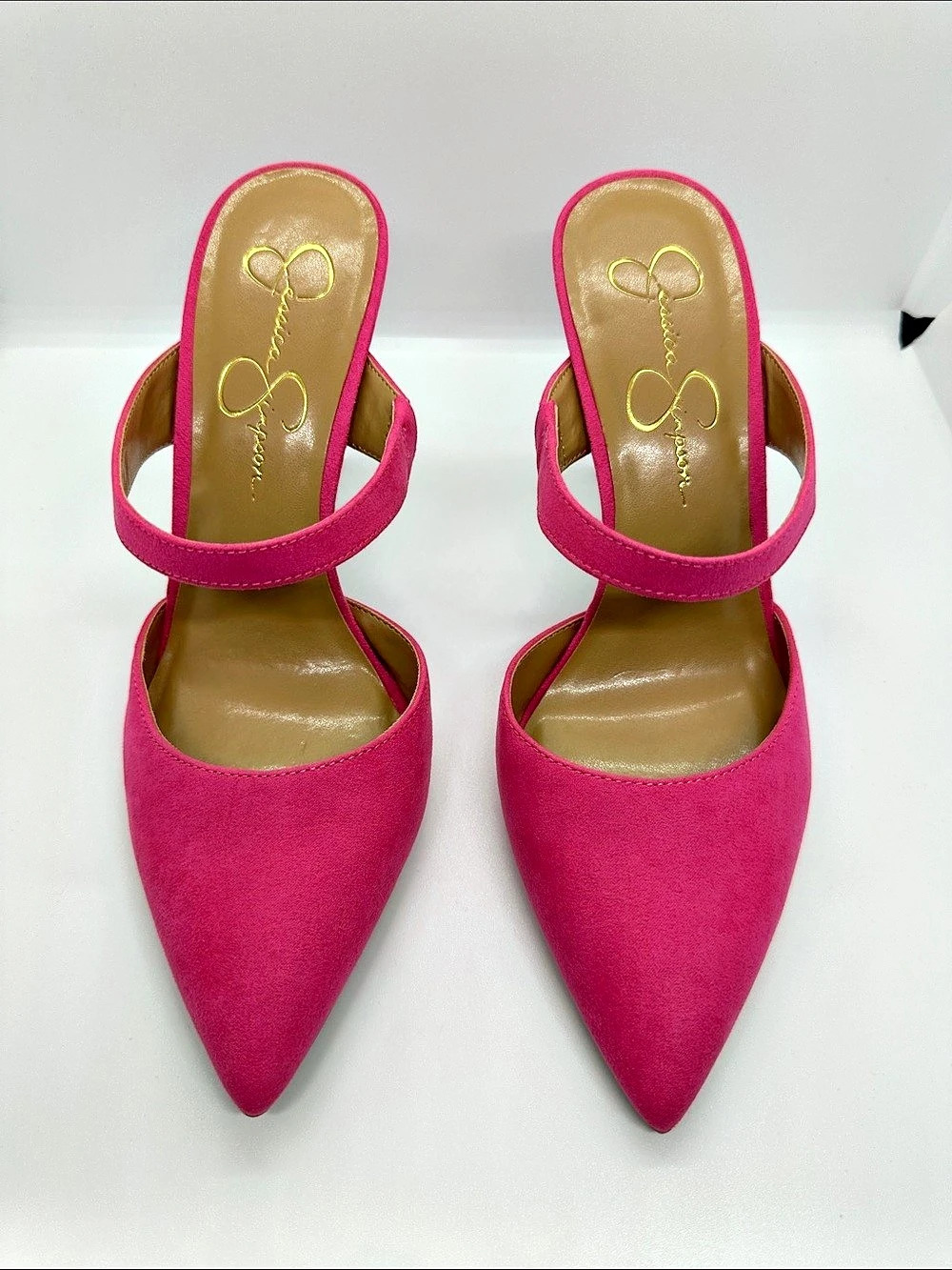 Jessica Simpson Pointed Toe High Heels Mule - Pink